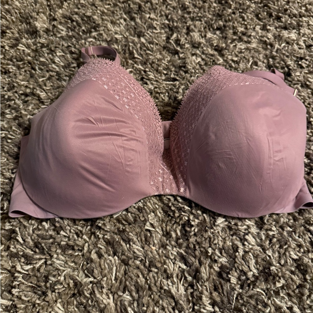 Victoria's Secret Lace Accent Bra in Dusty Pink